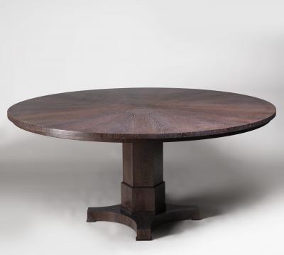 ILIAD DESIGN A pedestal dining table by ILIAD Design