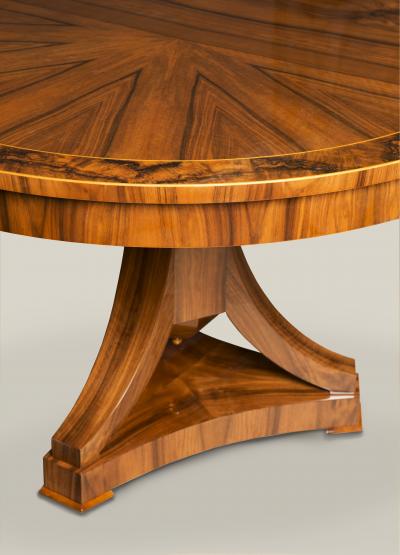  ILIAD DESIGN Biedermeier Inspired Double Pedestal Extendable Dining Table by ILIAD Design