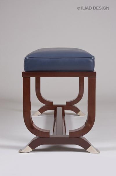  ILIAD DESIGN Pair of Art Deco inspired benches by ILIAD Design