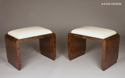  ILIAD DESIGN Pair of Modernist style benches by ILIAD Design