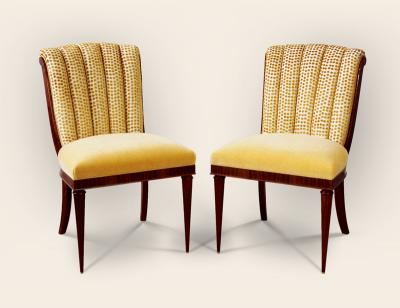  ILIAD DESIGN Scallop back side chairs by ILIAD Design