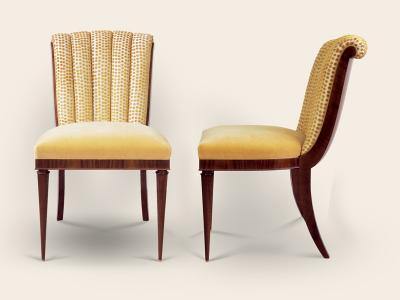  ILIAD DESIGN Scallop back side chairs by ILIAD Design