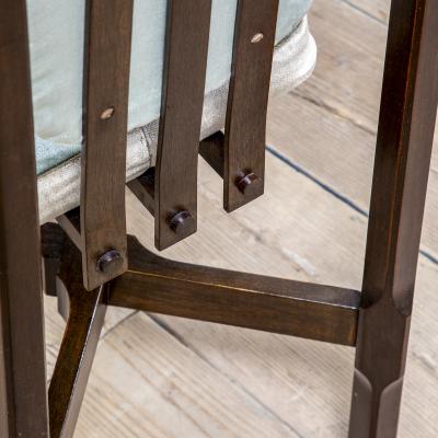  ISA Bergamo I S A Italy 20th Century Leonardo Fiori for ISA Bergamo Set of Six Wooden Chairs 60s