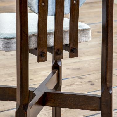  ISA Bergamo I S A Italy 20th Century Leonardo Fiori for ISA Bergamo Set of Six Wooden Chairs 60s