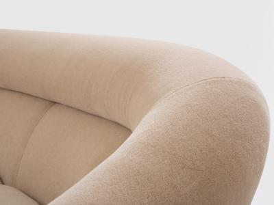  ISA Bergamo I S A Italy Isa Bergamo large Art Deco walnut mohair velvet sofa 1940s