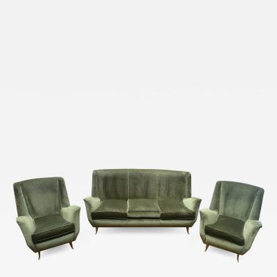  ISA Bergamo I S A Italy Italian Midcentury Modern Sofa by ISA 1955