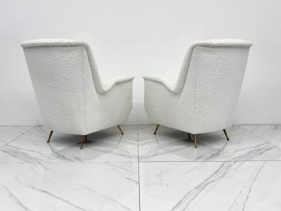  ISA Bergamo I S A Italy Italian Wingback Lounge Chairs A Pair ISA Bergamo 1960s