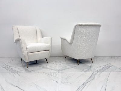  ISA Bergamo I S A Italy Italian Wingback Lounge Chairs A Pair ISA Bergamo 1960s
