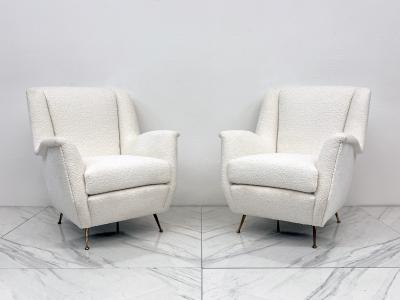  ISA Bergamo I S A Italy Italian Wingback Lounge Chairs A Pair ISA Bergamo 1960s