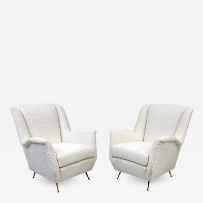  ISA Bergamo I S A Italy Italian Wingback Lounge Chairs A Pair ISA Bergamo 1960s