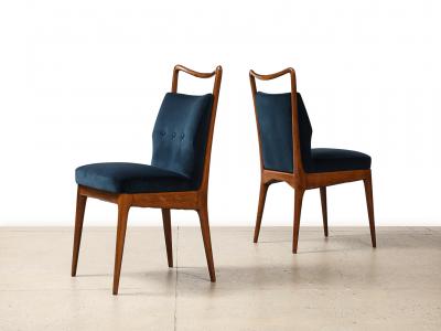  ISA Bergamo I S A Italy Sculptural Dining Chairs by Isa Bergamo