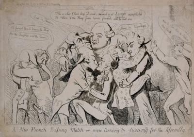  ISAAC CRUIKSHANK ISAAC CRUIKSHANK 1764 1811 A NEW FRENCH BUSSING MATCH OR MORE CURSING
