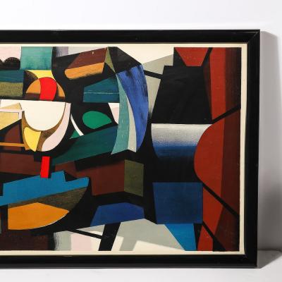  Ib Andersen Mid Century Modernist Lithograph Poster Politiken signed Ib Anderson