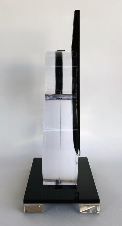  Iconic Design Gallery Custom Made 4 Thick Lucite Guitar Sculpture on Stand Signed Edition 1 10