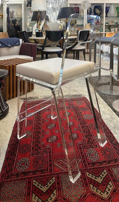  Iconic Design Gallery Custom Made Lucite Counter Stools Available Individually Two Week Lead Time