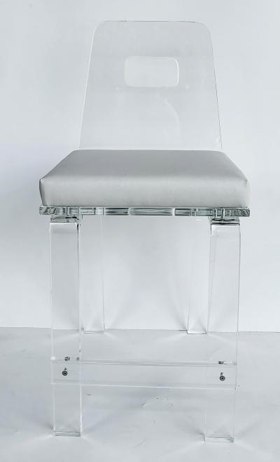  Iconic Design Gallery Custom Made Lucite Counter Stools Available Individually Two Week Lead Time