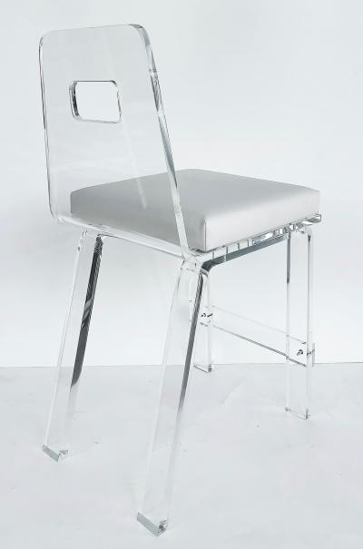 Iconic Design Gallery Custom Made Lucite Counter Stools Available Individually Two Week Lead Time