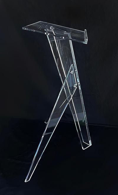  Iconic Design Gallery Custom Made Lucite Magazine Music Book Stand for Oversized Books