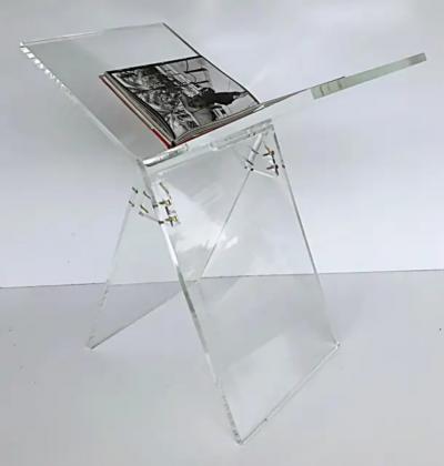  Iconic Design Gallery Custom Made Lucite Oversized Coffee table Book Stand for Taschen Sumos