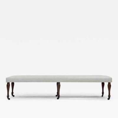  Iconic Design Gallery Le Jeune Upholstery Antoinette Long Bench Floor Model with Casters