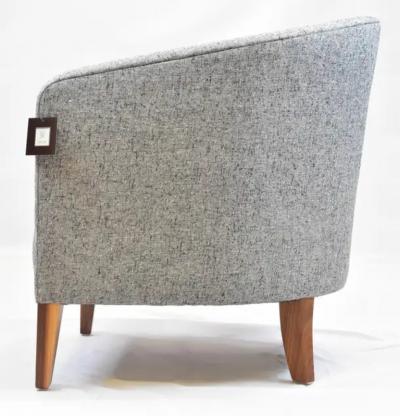  Iconic Design Gallery Le Jeune Upholstery Gino Barrel Back Club Chair Showroom Model
