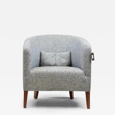  Iconic Design Gallery Le Jeune Upholstery Gino Barrel Back Club Chair Showroom Model