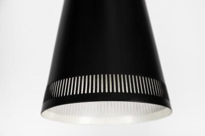  Idman Oy 1950s Mauri Almari Perforated Black Metal Pendant for Idman Oy Finland