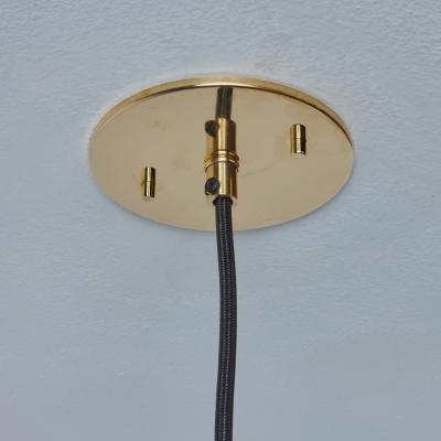  Idman Oy 1960s Perforated Brass Cylindrical Pendant Attributed to Mauri Almari for Idman