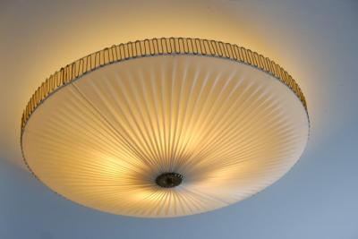  Idman Oy Mid Century Modern Sizable Flush Mount Model K5 40 Idman 1950s
