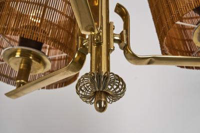  Idman Oy Model 1589 Chandelier by Idman Finland 1950s