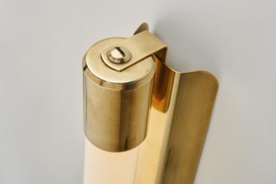  Idman Oy Pair of Brass Model 71032 Wall Lamps by Mauri Almari for Idman Finland 1950s