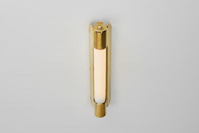  Idman Oy Pair of Brass Model 71032 Wall Lamps by Mauri Almari for Idman Finland 1950s