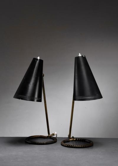  Idman Oy Pair of Mauri Almari table lamps for Idman