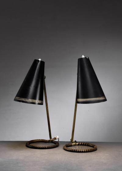  Idman Oy Pair of Mauri Almari table lamps for Idman
