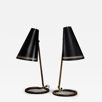 Idman Oy Pair of Mauri Almari table lamps for Idman