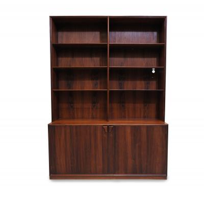  Illums Bolighus Frode Holm for Illums Bolighus Danish Rosewood Bookcase Cabinets