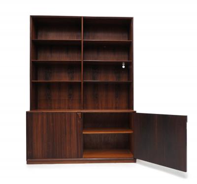  Illums Bolighus Frode Holm for Illums Bolighus Danish Rosewood Bookcase Cabinets