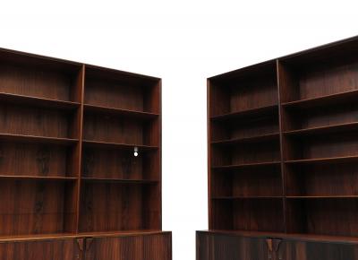  Illums Bolighus Frode Holm for Illums Bolighus Danish Rosewood Bookcase Cabinets