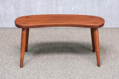  Illums Bolighus Illums Bolighus Organic Teak Stool Side Table Denmark 1950s
