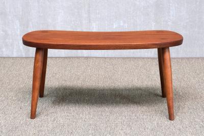  Illums Bolighus Illums Bolighus Organic Teak Stool Side Table Denmark 1950s