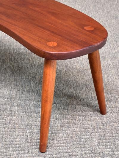  Illums Bolighus Illums Bolighus Organic Teak Stool Side Table Denmark 1950s