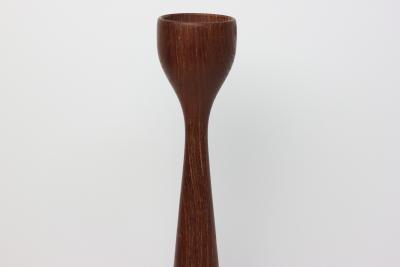 Illums Bolighus Long Thin Teak Candlestick Designed for Illums Bolighus Denmark 1960