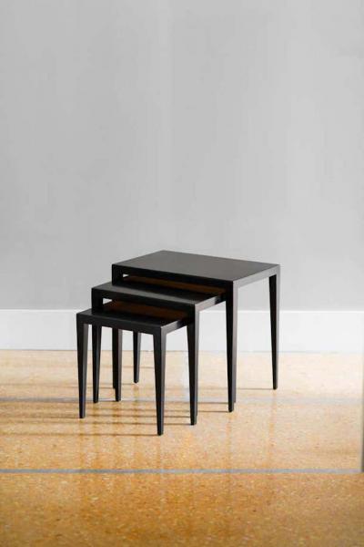  Illums Bolighus Set of Three Midcentury Side Tables by Illums Bolighus Kobenhavn Made in Wood