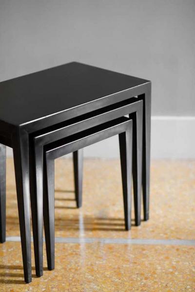  Illums Bolighus Set of Three Midcentury Side Tables by Illums Bolighus Kobenhavn Made in Wood