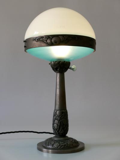  Ilrin Monumental French Art Deco Table Lamp Ilrin by L Bosi Cie Paris 1930s