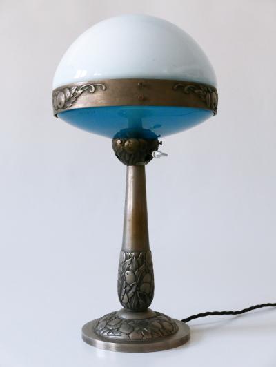  Ilrin Monumental French Art Deco Table Lamp Ilrin by L Bosi Cie Paris 1930s