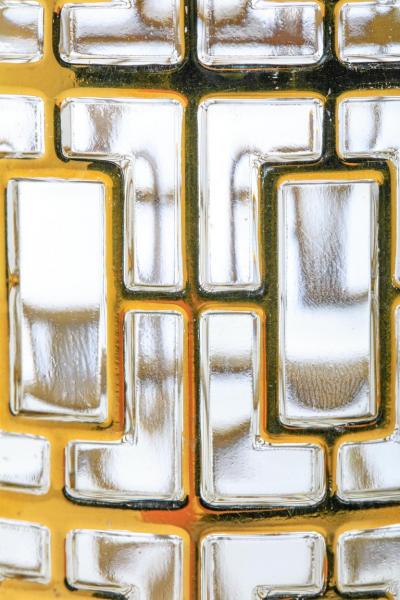  Imperial Glass Company 1960s 22k Gold Shoji Sake Bottle Glasses Set by Imperial Glass Co 