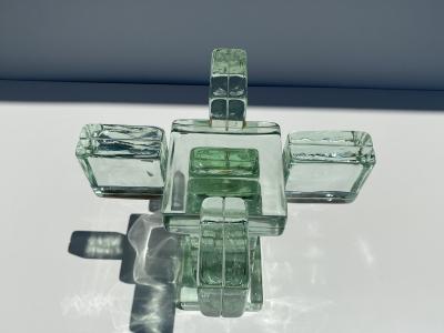  Imperial Imagineering Glass Block Side End Table