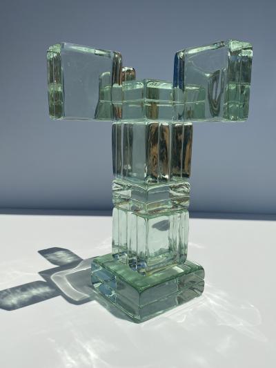  Imperial Imagineering Glass Block Side End Table