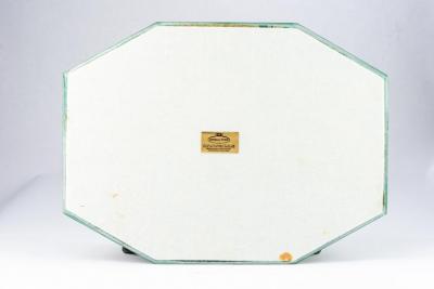  Imperial Stone Set of 10 Imperial Stone Faux Malachite Placemats Acrylic Signed